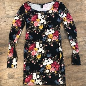 Floral bodycon dress